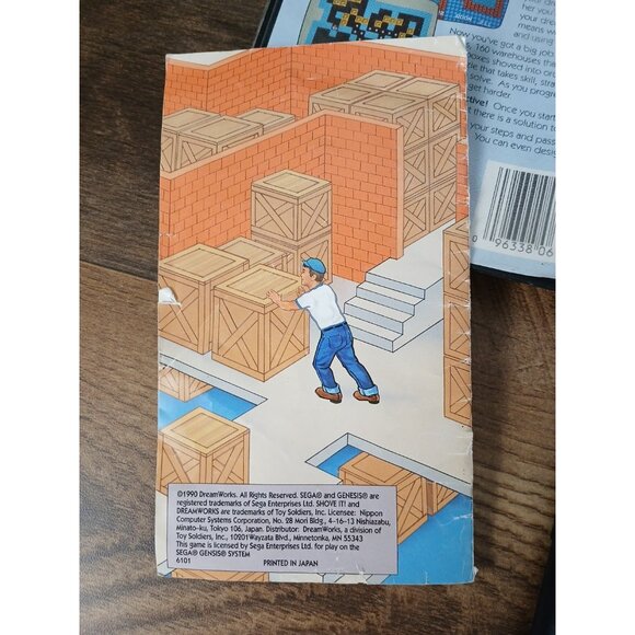 Shove It ...The Warehouse Game (Sega Genesis, 1990) Complete CIB - Tested - Picture 2 of 7